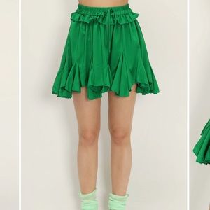 Green skort